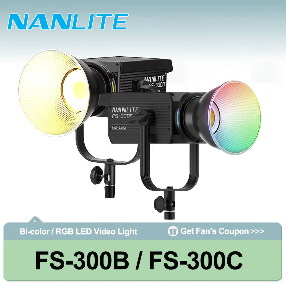 Photography Lighting Grid - Nanlite FS-300B Dwukolorowa lampa LED z