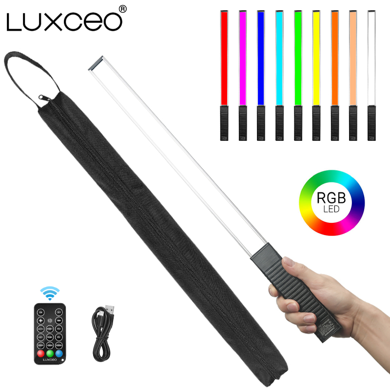 Torjim Rgb Photography Video Lighting - LUXCEO Q508A Ręczna lampa wideo RGB