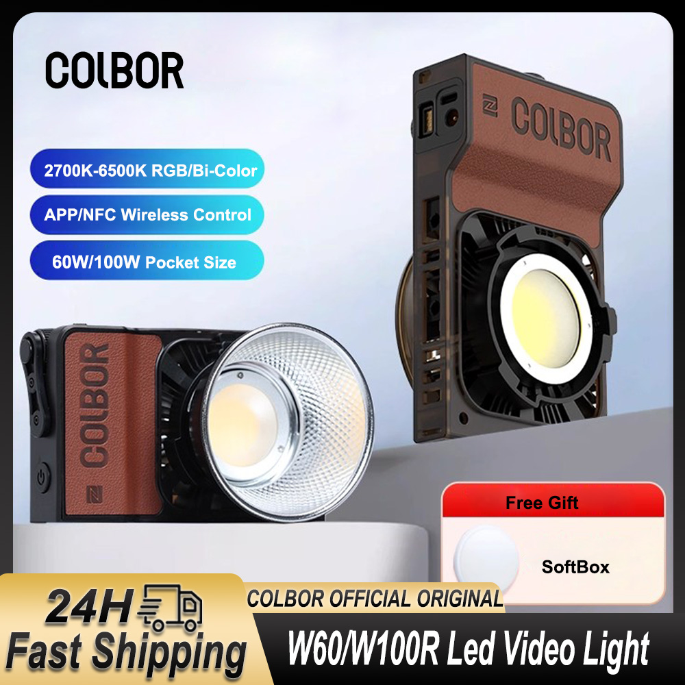 Torjim Rgb Photography Video Lighting - Lampa wideo LED Colbor W60 W100R