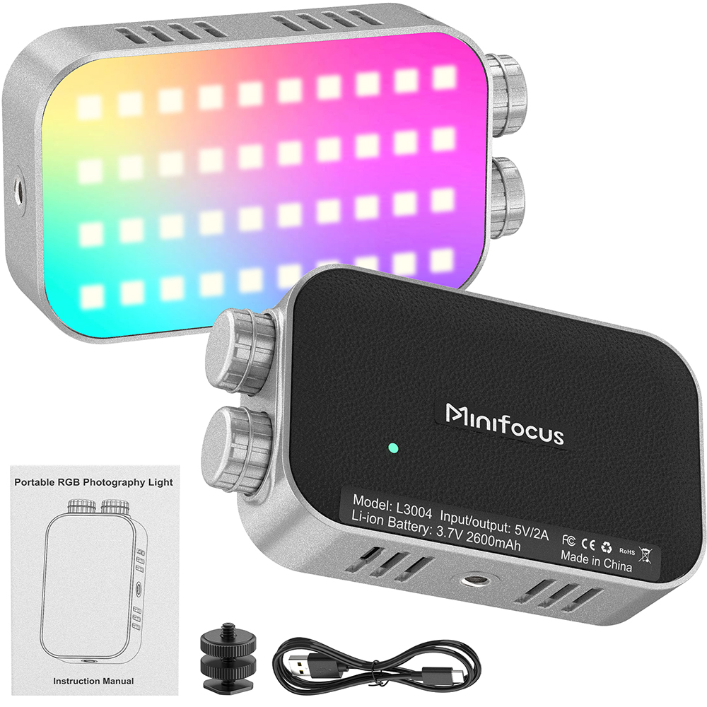 Torjim Rgb Photography Video Lighting - Przenośna lampa LED RGB Pocket Tofu,