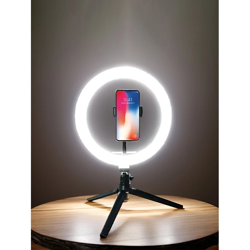 Quality Photography Lighting - Desiontal 26cm Ring Light z Statywem,