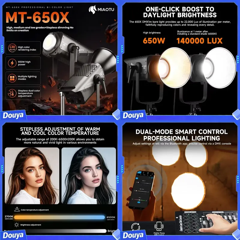Photography Lighting Direction - MIAOTU – mocne lampy fotograficzne, temperatura