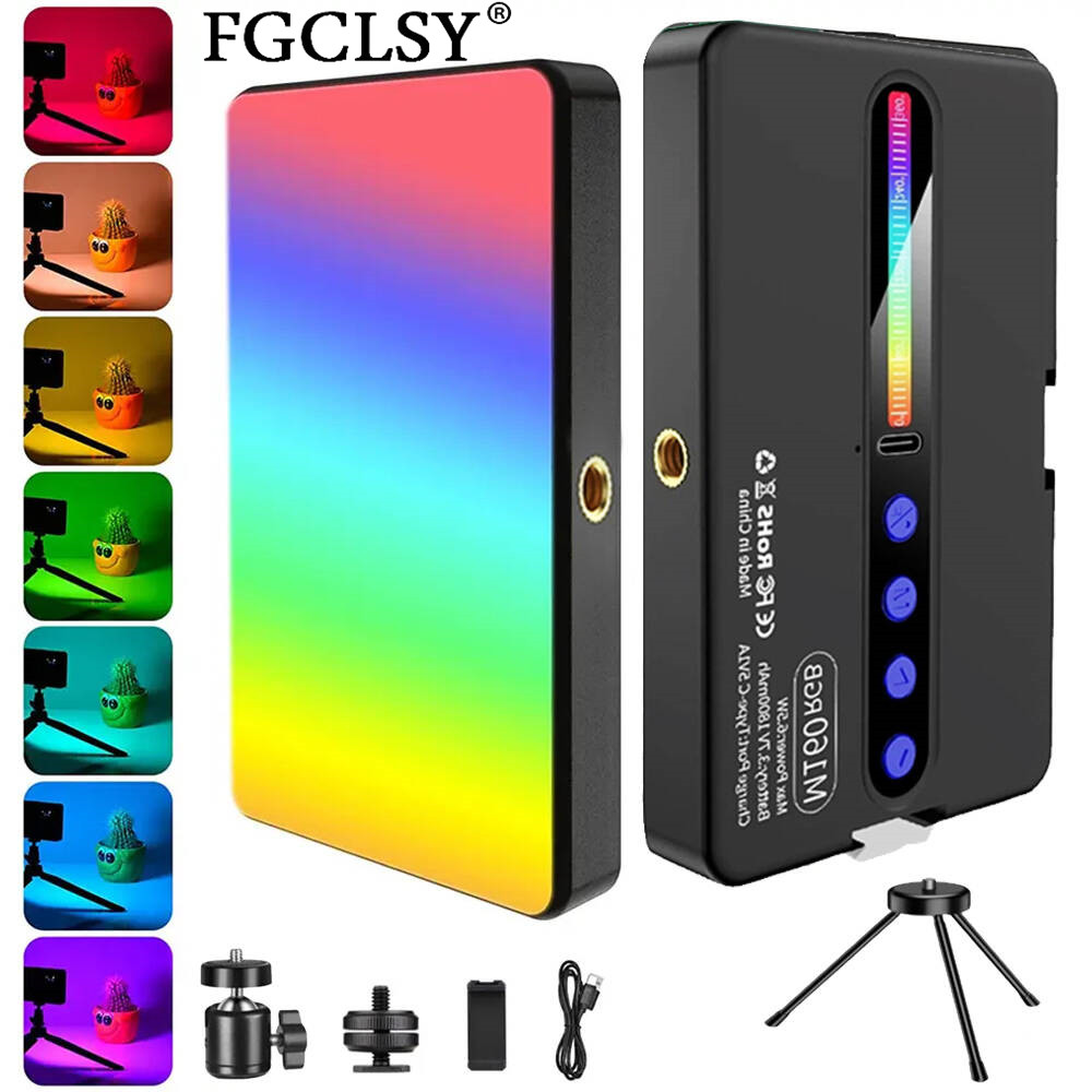 Torjim Rgb Photography Video Lighting - Zestaw oświetlenia LED RGB do kamery,