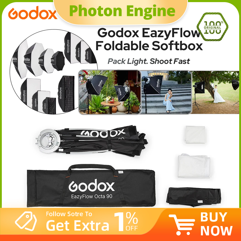 Photography Lighting Grid - Seria Godox EazyFlow Składany Softbox z