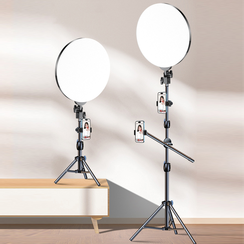 Lighting In Photography Studio - 10-calowa lampa LED do fotografii, statyw,