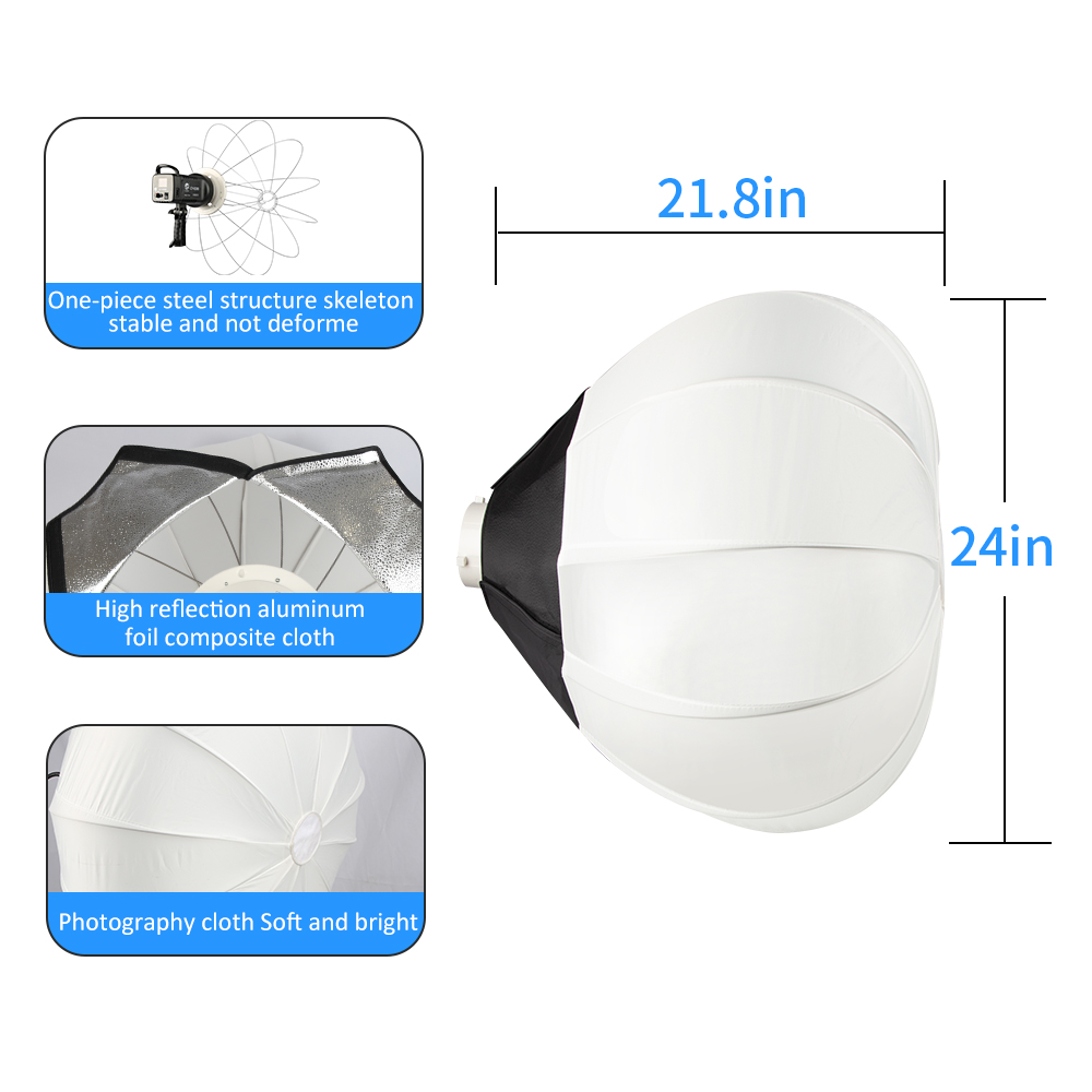 Softbox 65cm z kulką, mocowani – Globe Modifier Round recenzja i cena