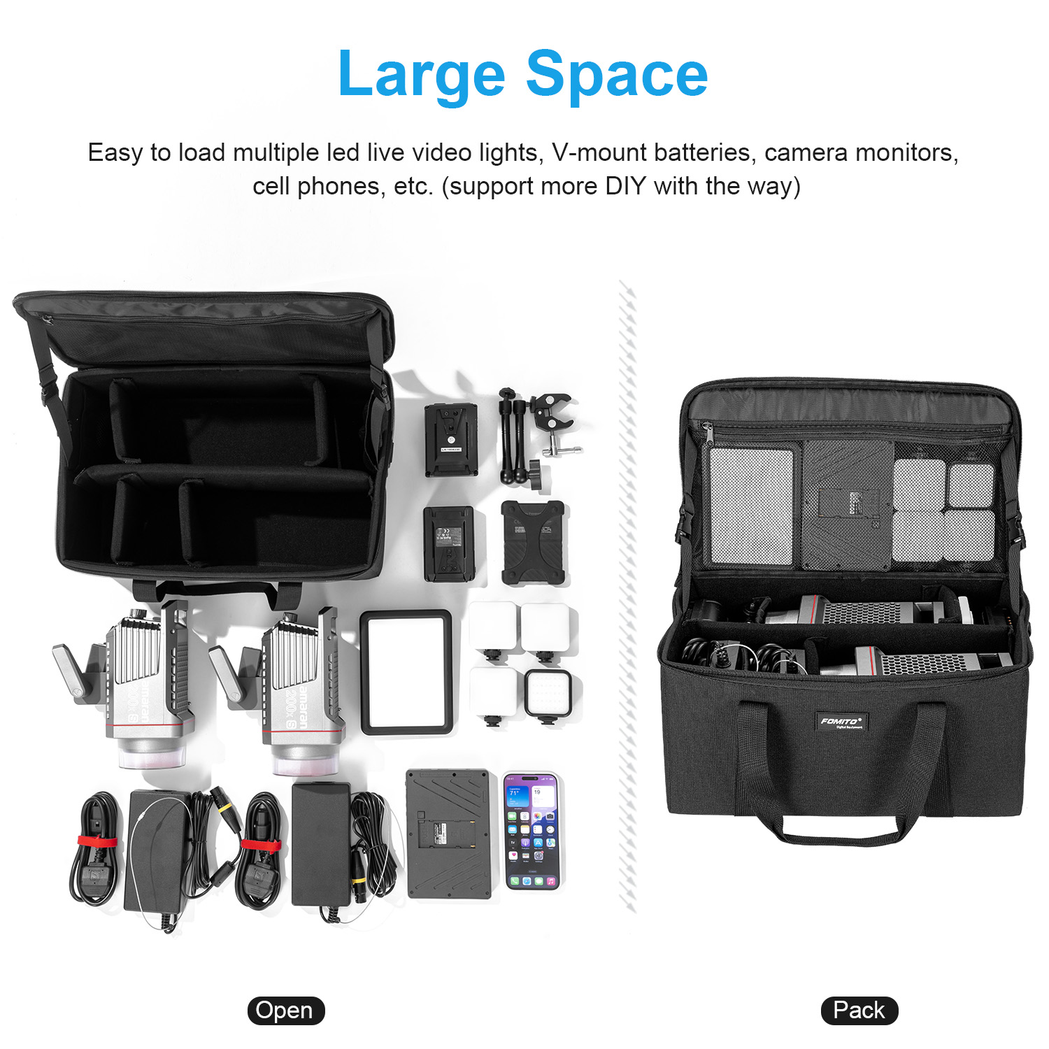 Torba na aparat FOMITO, torba  – Photography Lighting Equipment Bags recenzja i cena