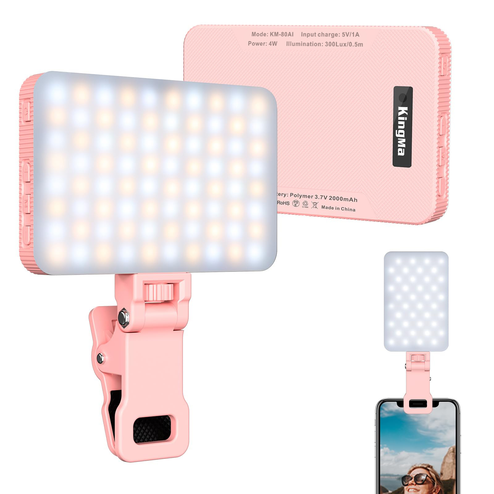King Ma Pink ładowalna lampa d – Quality Photography Lighting recenzja i cena