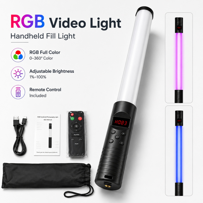 Przenośna lampa wideo RGB, prz – Photography Lighting Grid recenzja i cena