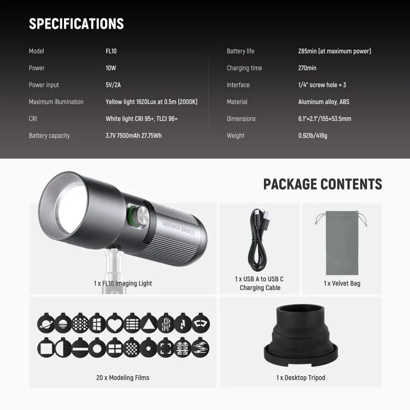 Lampa błyskowa BASICS RGB do f – Photography Lighting Basics recenzja i cena