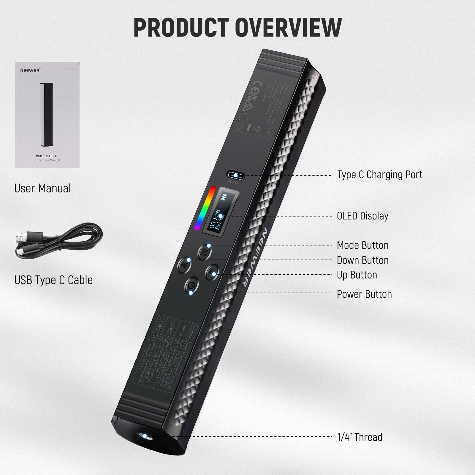 NEEWER RGB Light Wand z kontro – Photography Lighting Grid recenzja i cena