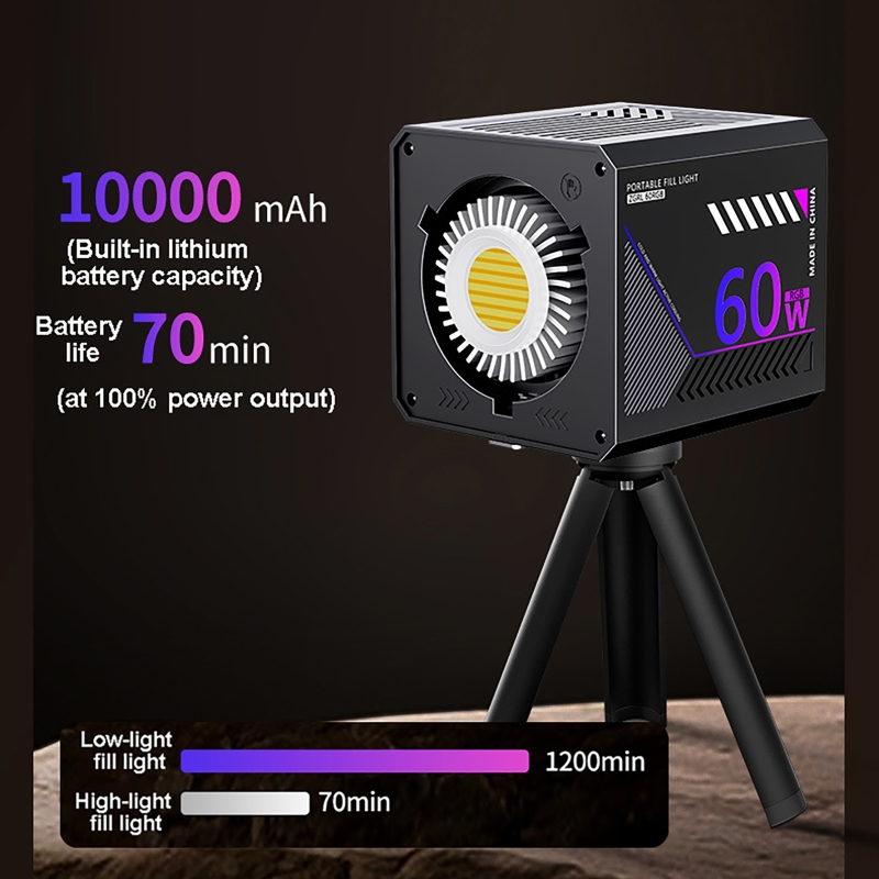 Lampa wideo RGB 60W, przenośna – Torjim Rgb Photography Video Lighting recenzja i cena