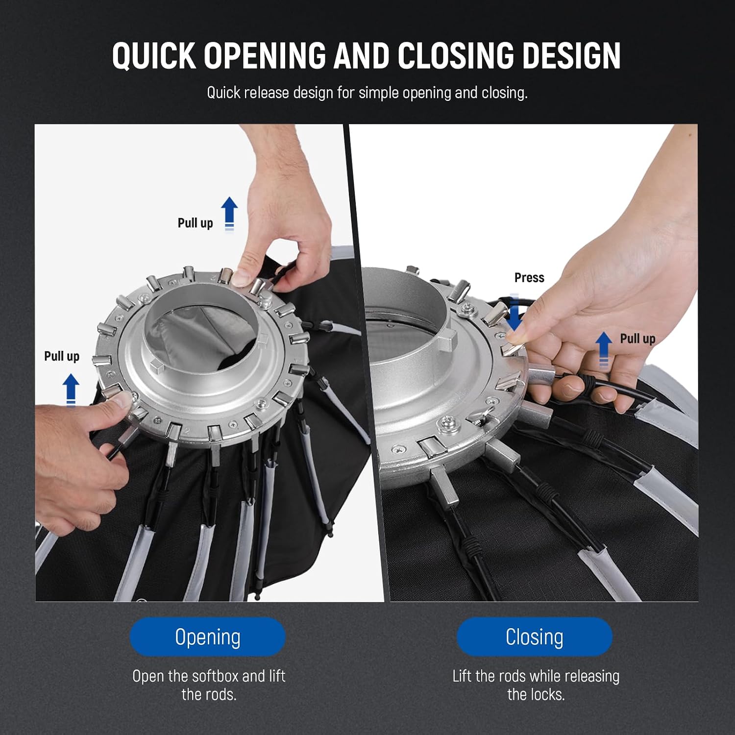 Softbox paraboliczny z mocowan – Photography Lighting Grid recenzja i cena