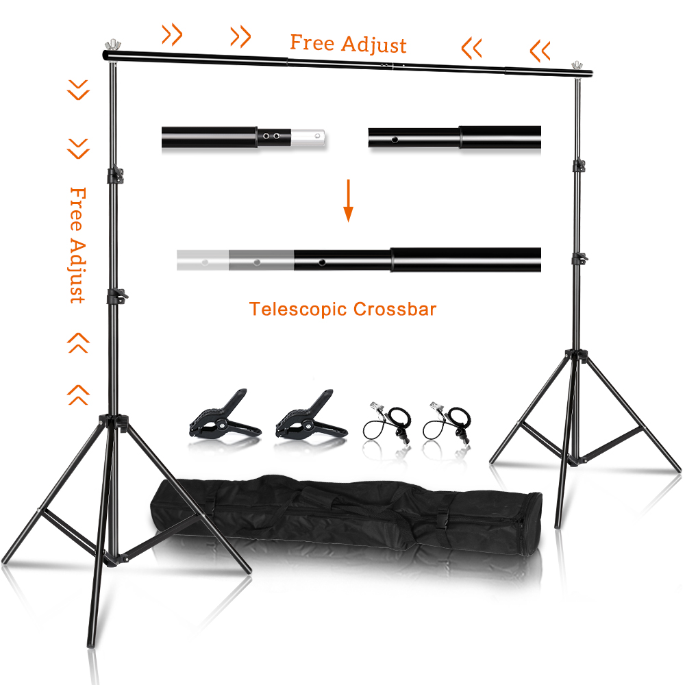 Stojaki do tła fotograficznego – Photography Lighting And Backdrop Kits recenzja i cena